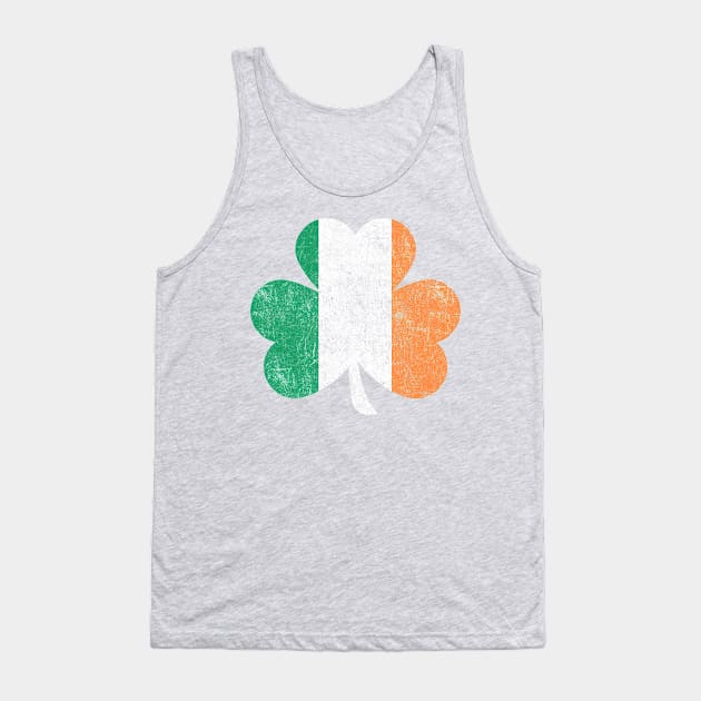 Vintage Irish Shamrock Saint Patrick Day Tank Top by vladocar